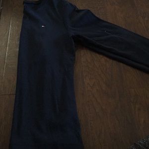 Navy blue log sleeve shirt